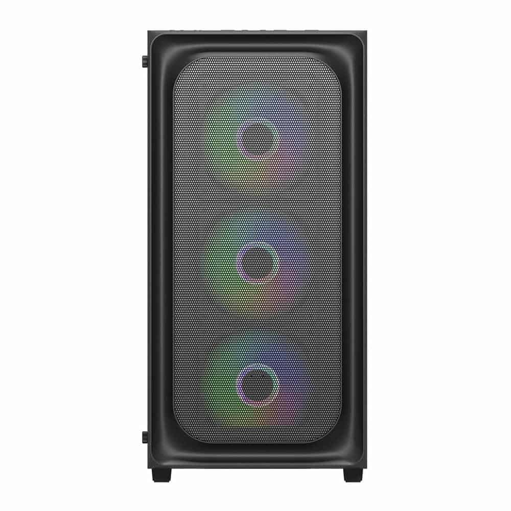 (image for) CiT Orion Black Mid Tower Tempered Glass PC Gaming Case